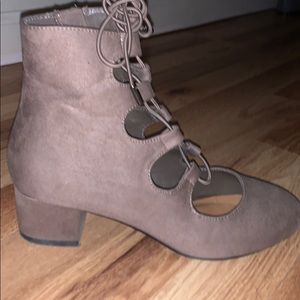 Brown booties